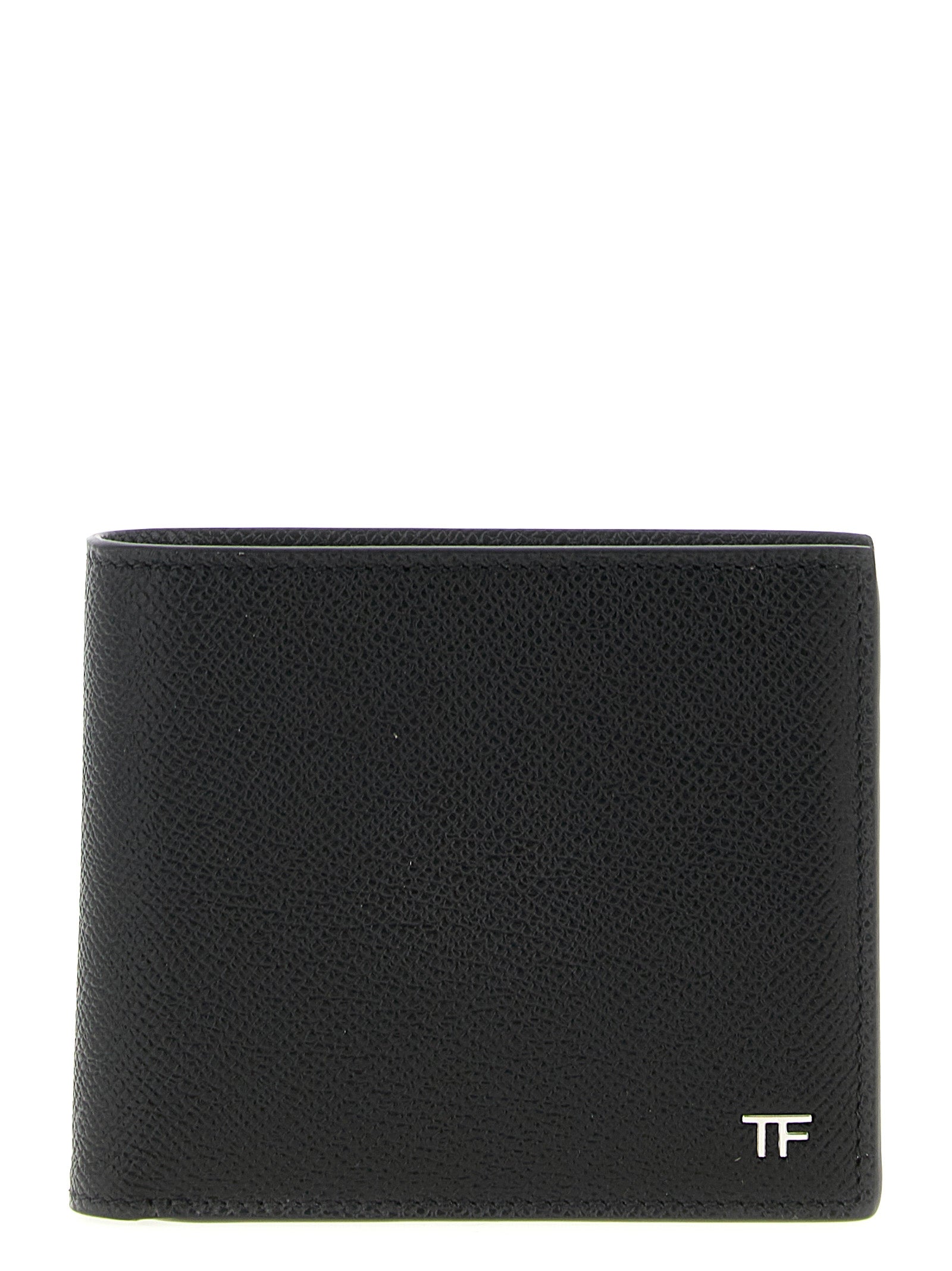 Grained Calfskin Leather Bifold Wallet