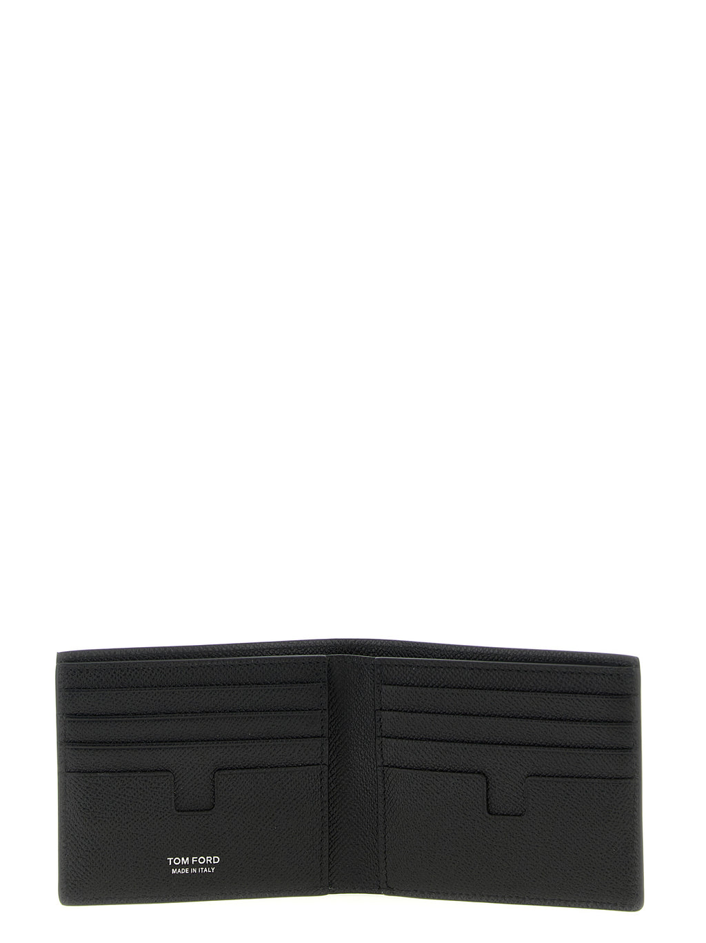 Grained Calfskin Leather Bifold Wallet