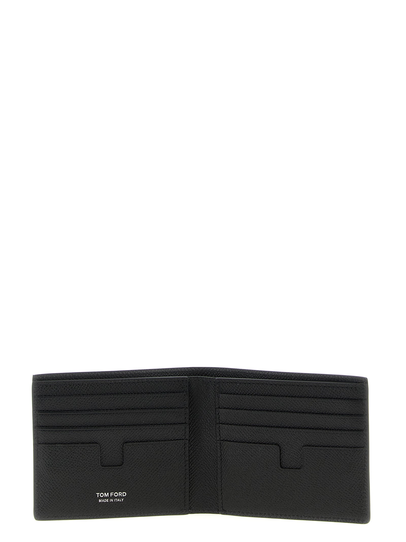 Grained Calfskin Leather Bifold Wallet