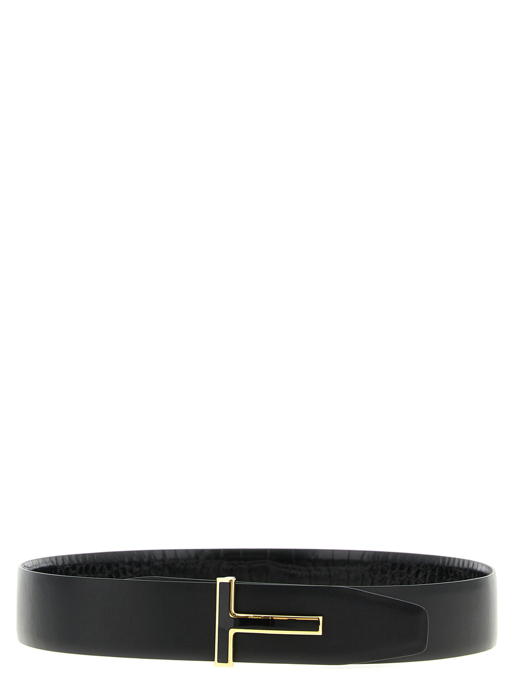 Black Calfskin Regular Belt