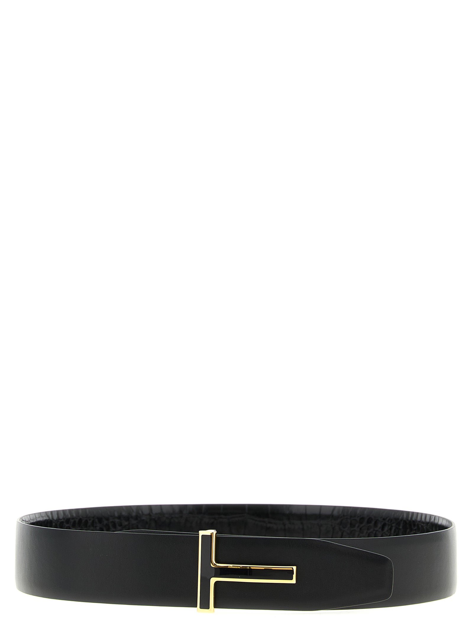 Black Calfskin Regular Belt