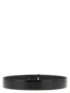 Black Calfskin Regular Belt