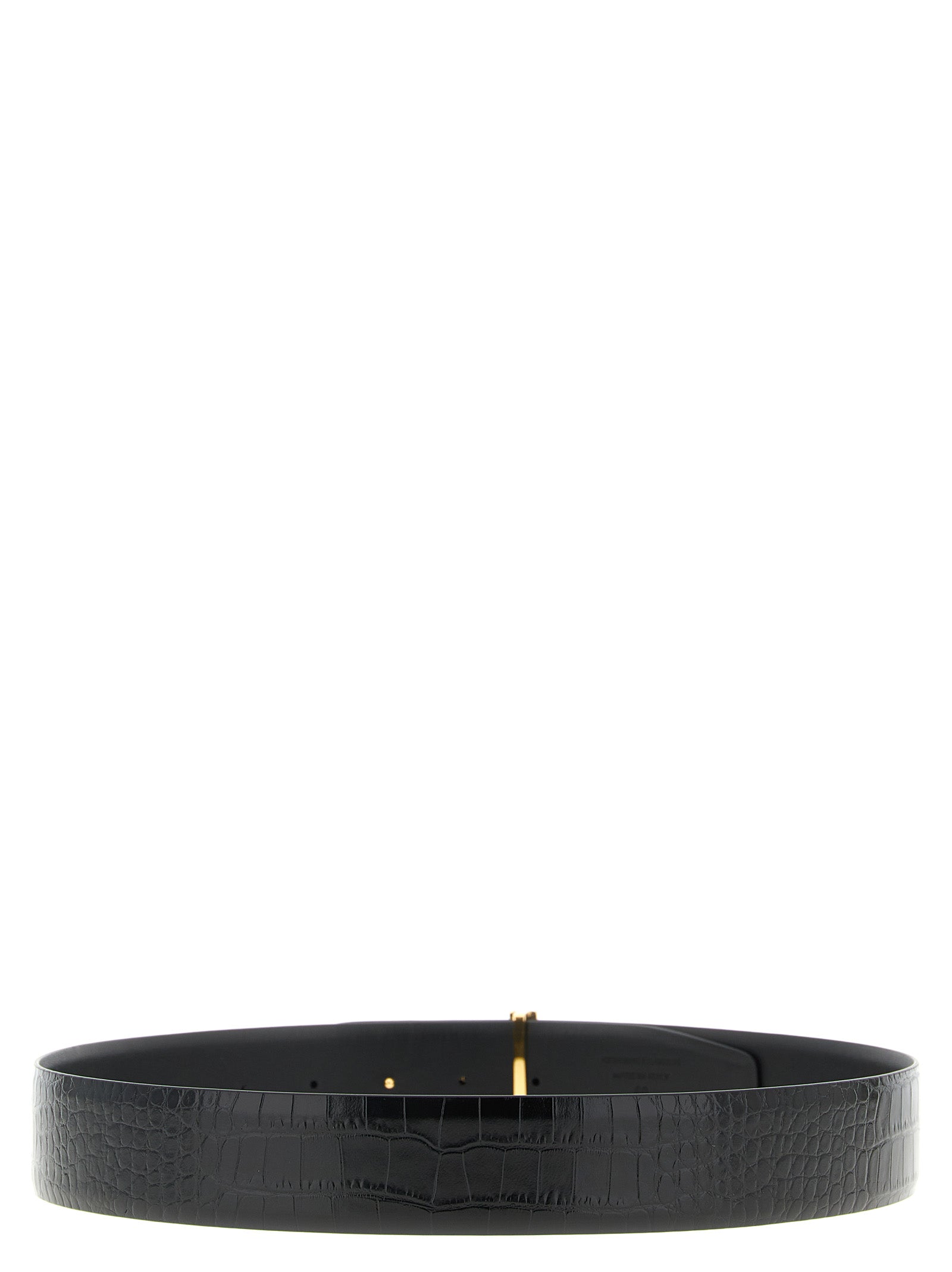 Black Calfskin Regular Belt