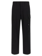 Black Premium Cotton Gabardine Cargo Pants