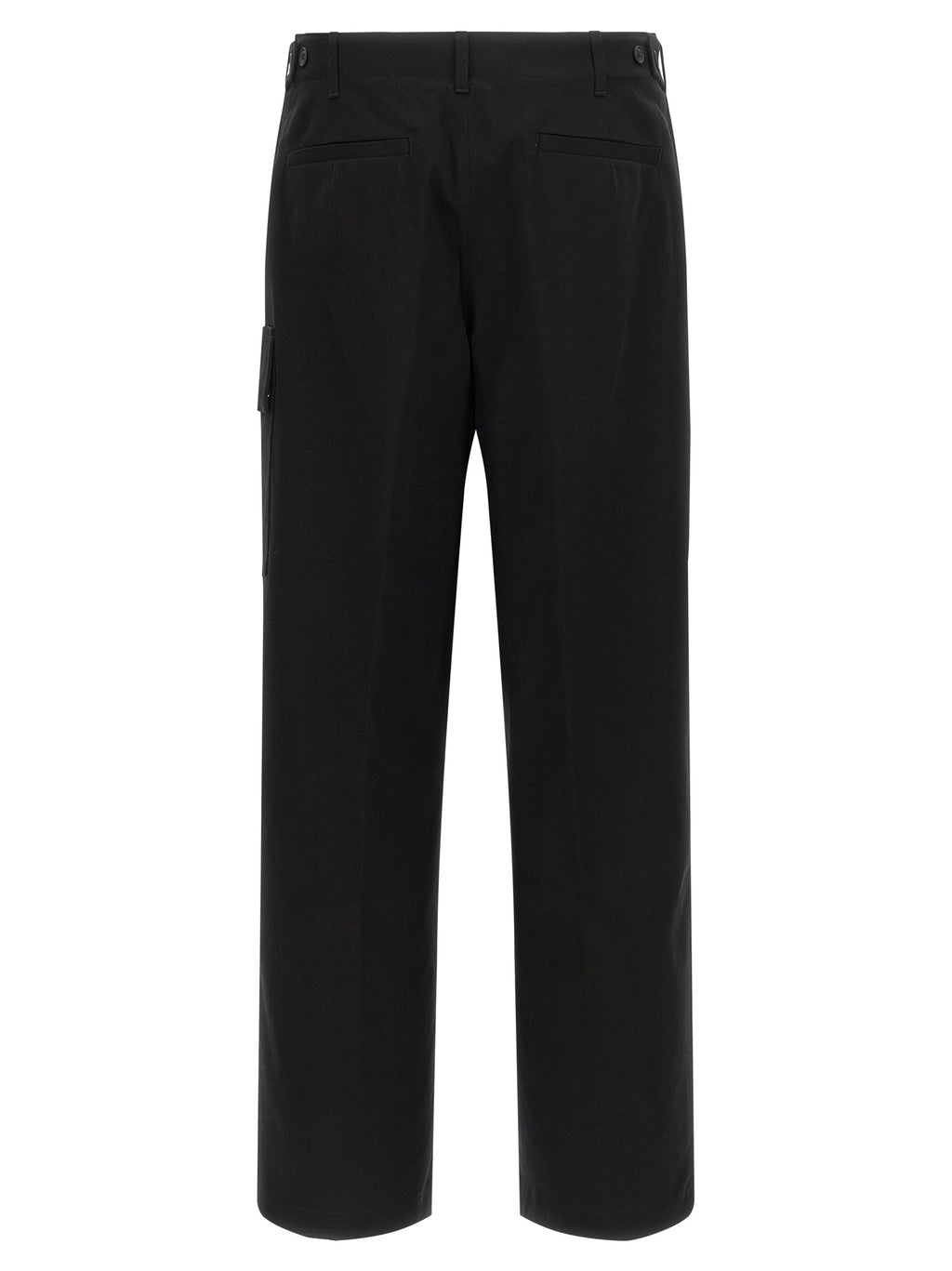 Black Premium Cotton Gabardine Cargo Pants