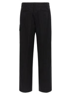 Black Premium Cotton Gabardine Cargo Pants