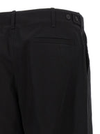 Black Premium Cotton Gabardine Cargo Pants