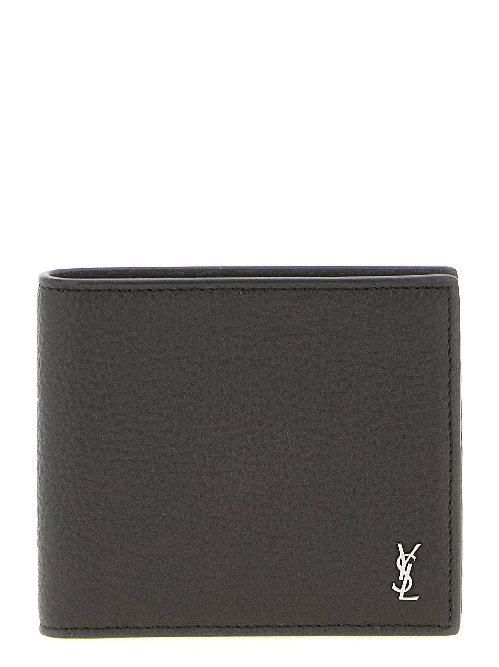 Brown Calfskin East/West Wallet