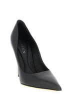 Black Calfskin Stiletto Pumps