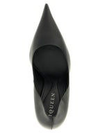 Black Calfskin Stiletto Pumps