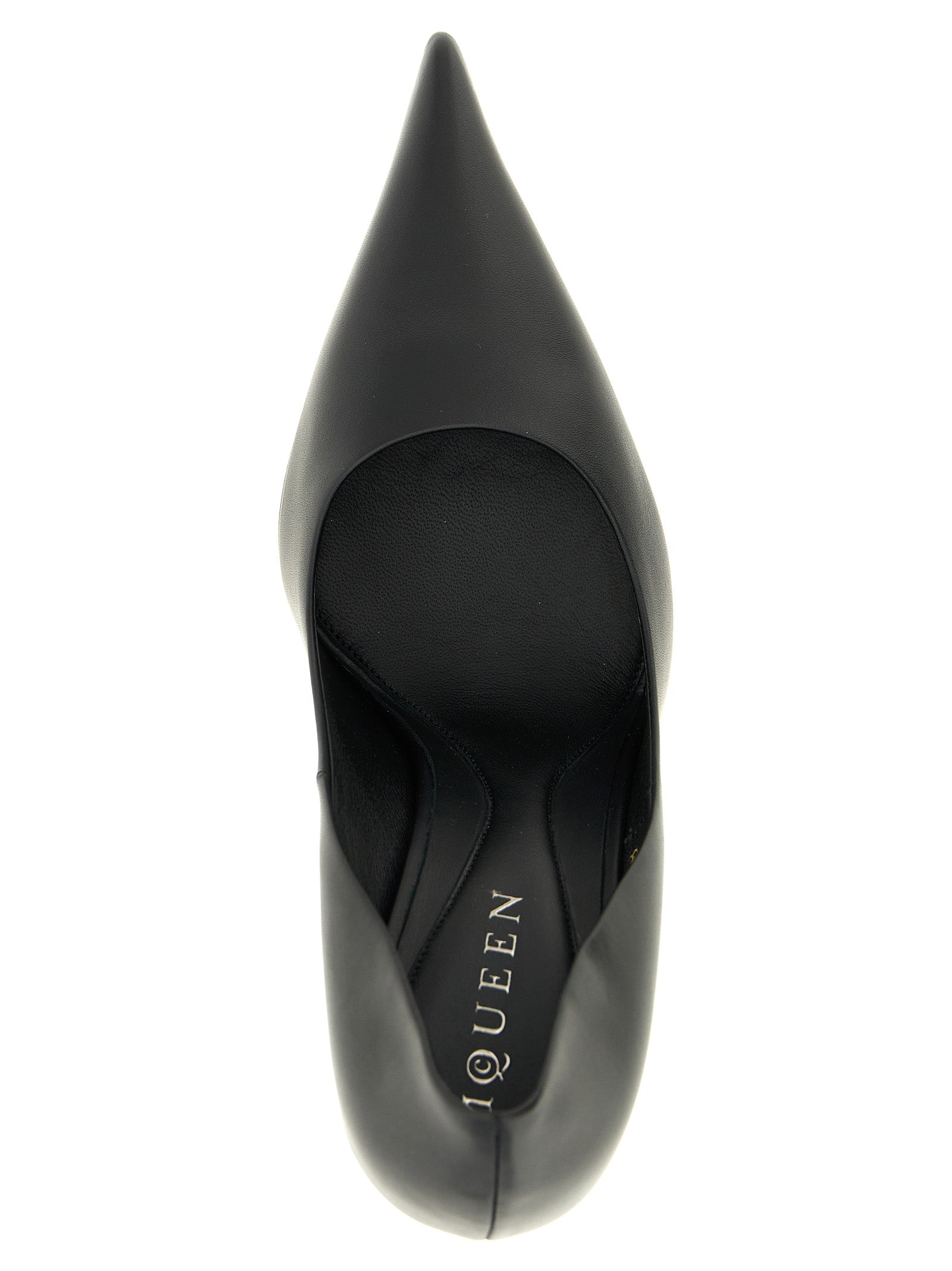Black Calfskin Stiletto Pumps