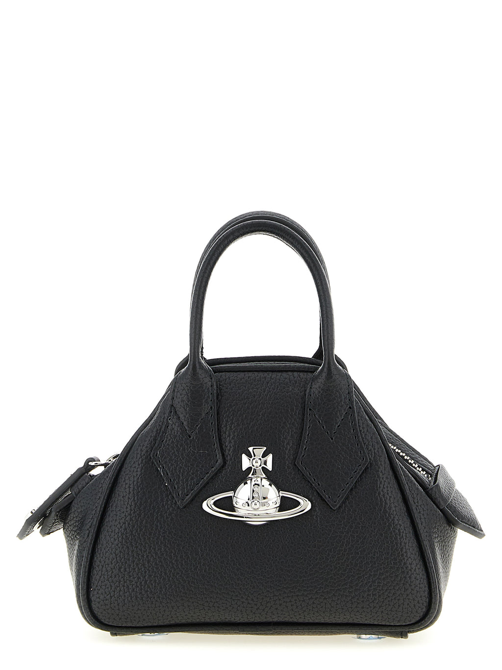 Black Mini Yasmine Handbag in Polyurethane