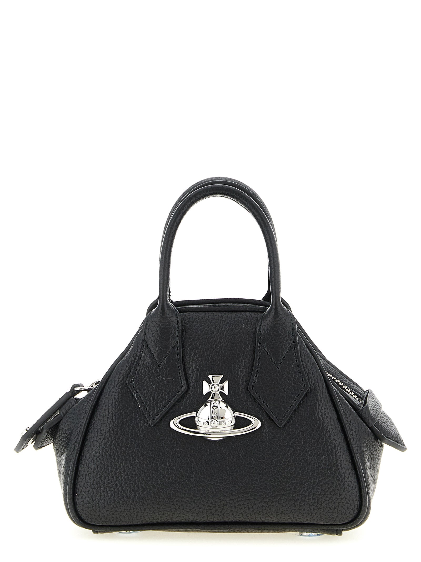 Black Mini Yasmine Handbag in Polyurethane