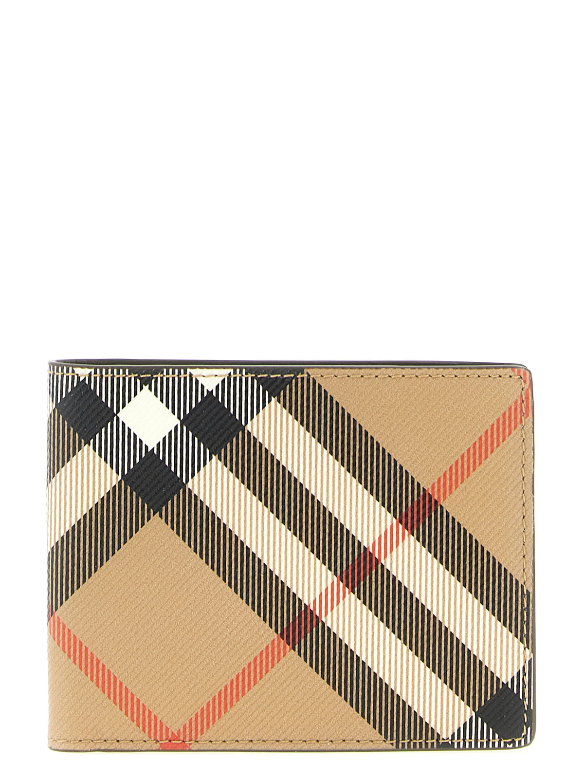 Beige Check Wallet
