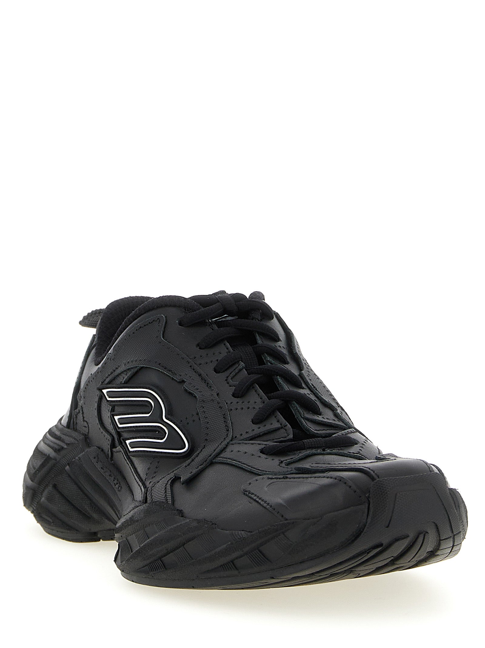 Monday Calf Leather & Polyester Sneakers