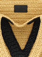 Black Viscose Tote Bag