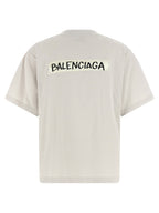 Gray Cotton Masking Tape T-Shirt