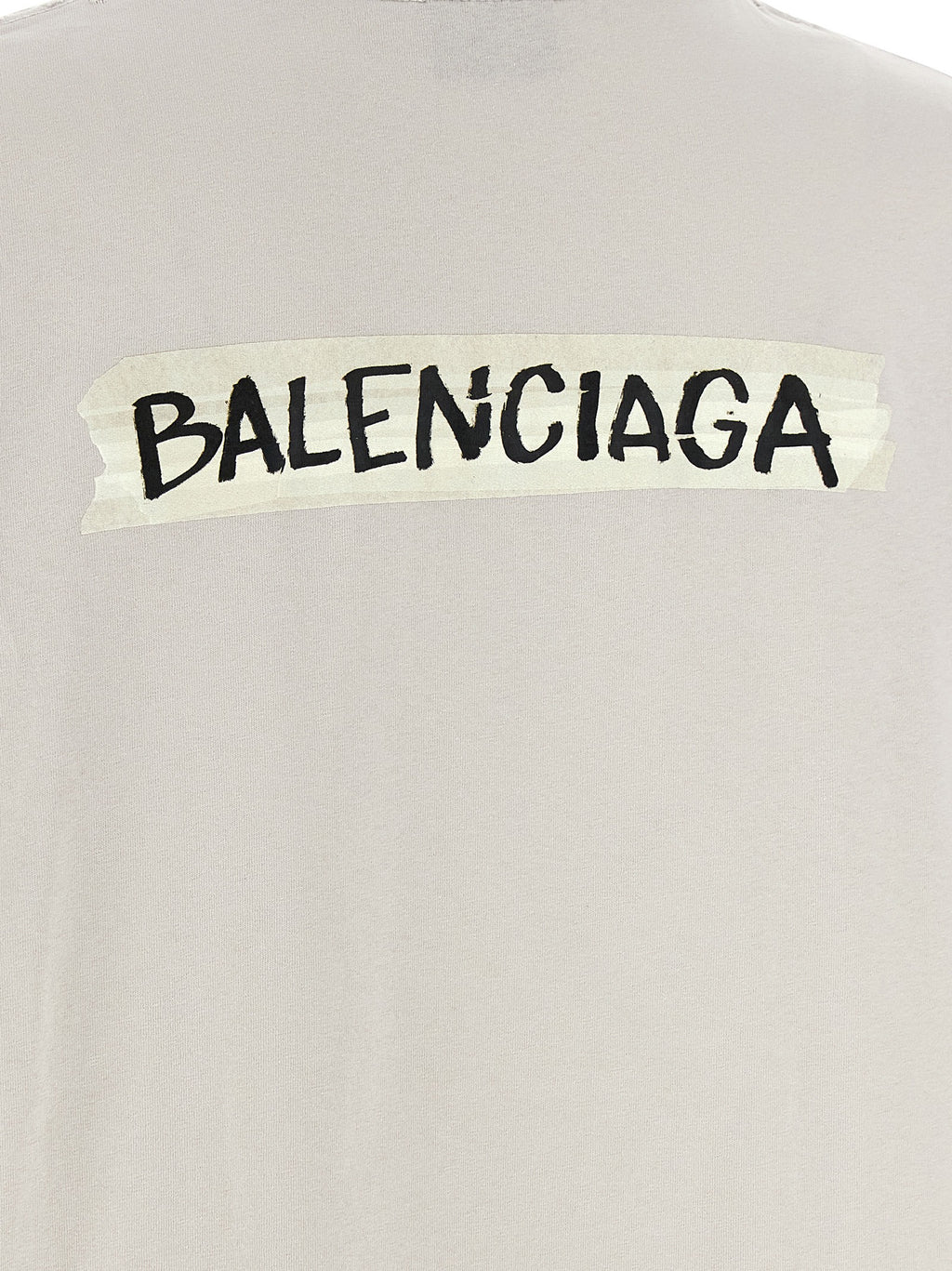 Gray Cotton Masking Tape T-Shirt