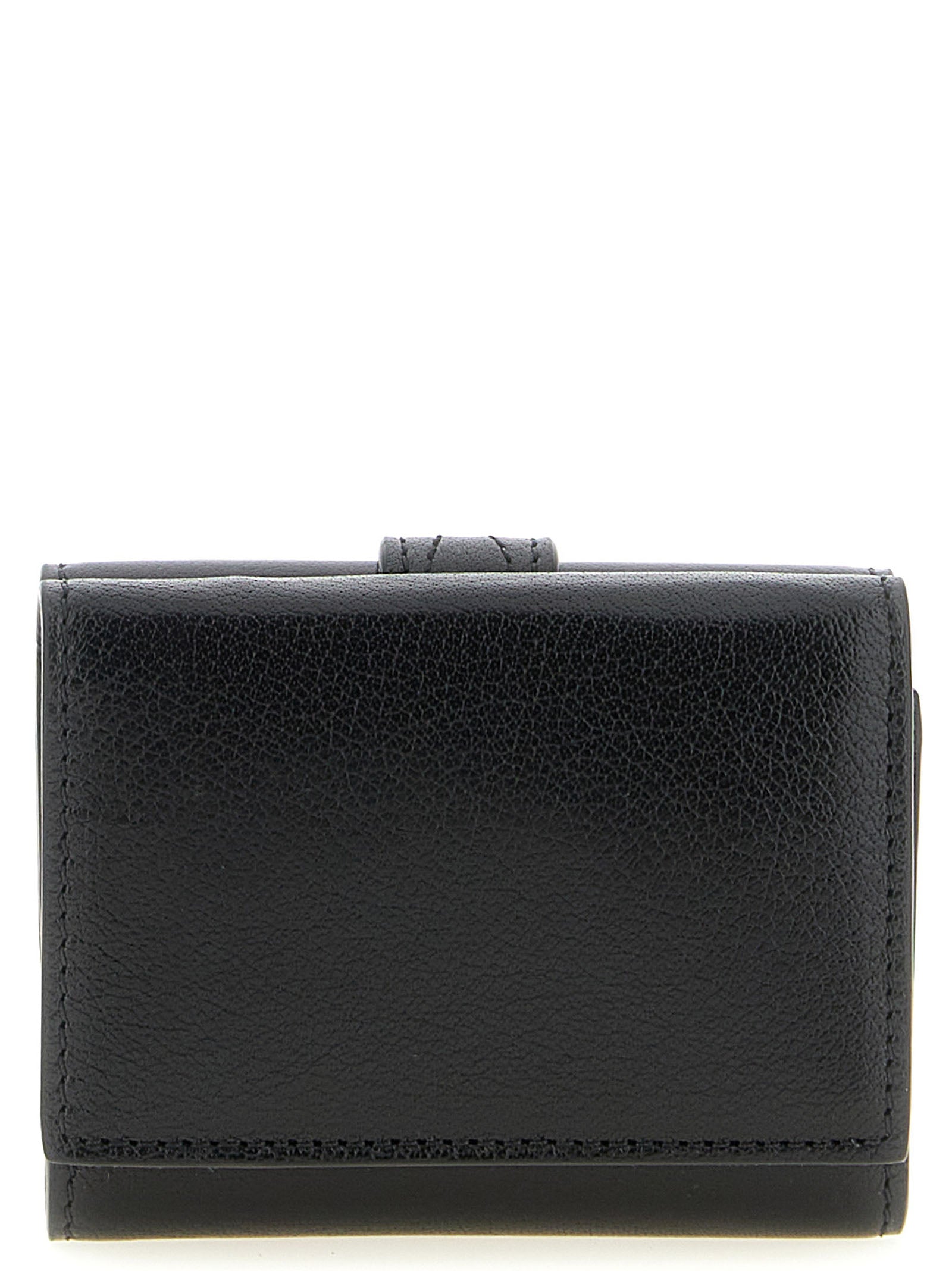 Black Buffalo Leather Paddington Mini Wallet