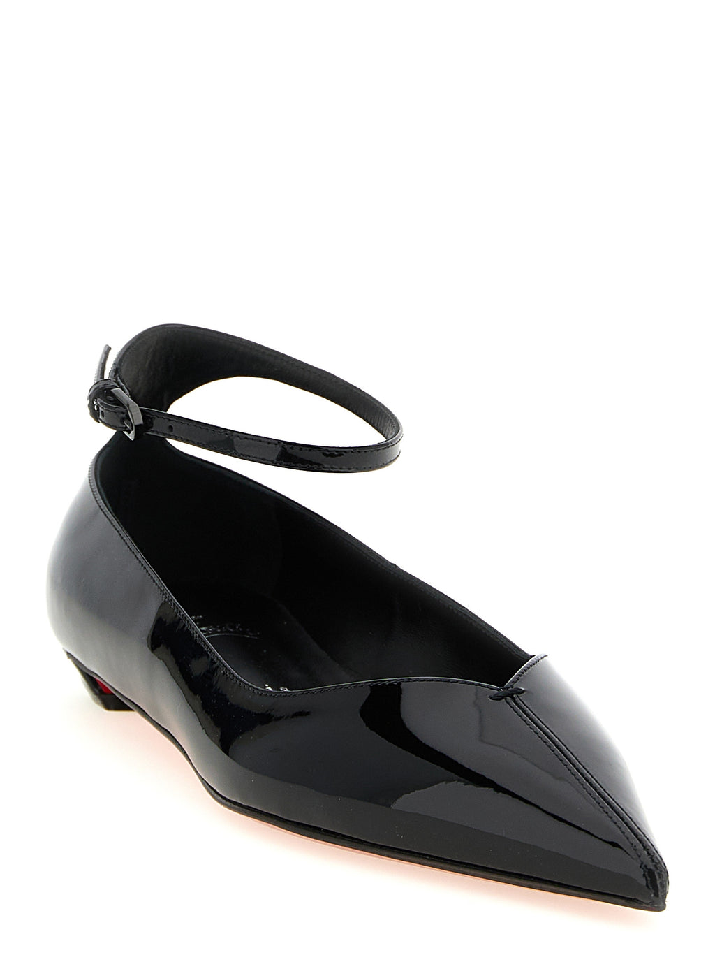 Black Calfskin Ballet Flats