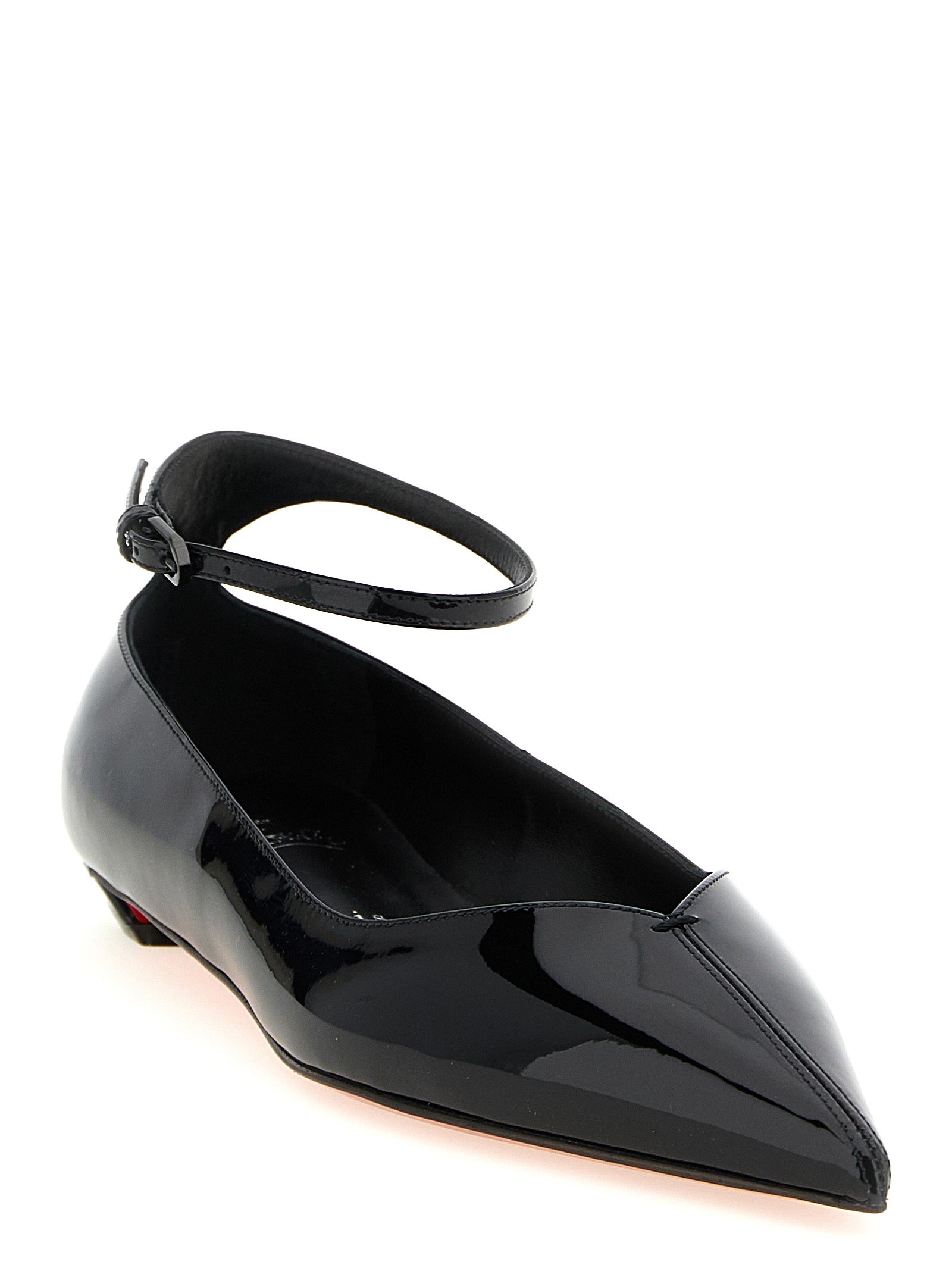 Black Calfskin Ballet Flats