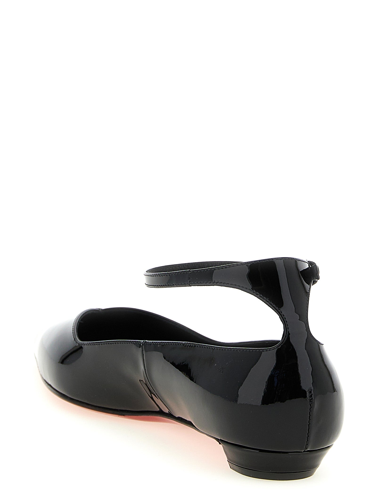 Black Calfskin Ballet Flats