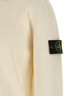 Beige Organic Cotton Long Sleeve Polo Shirt