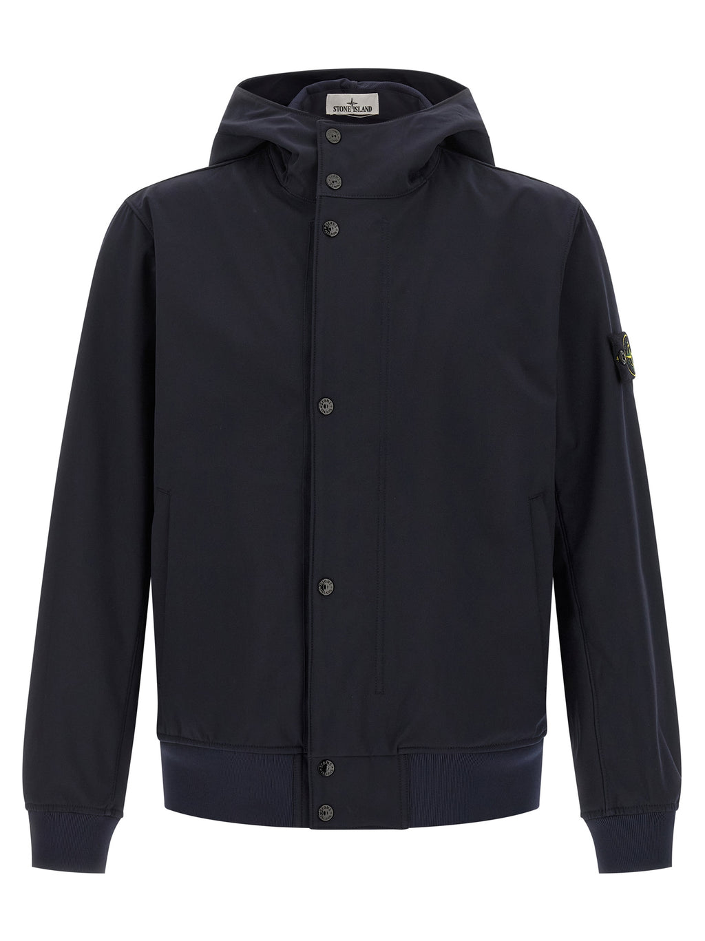 Blue Polyester Shell Jacket