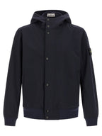 Blue Polyester Shell Jacket