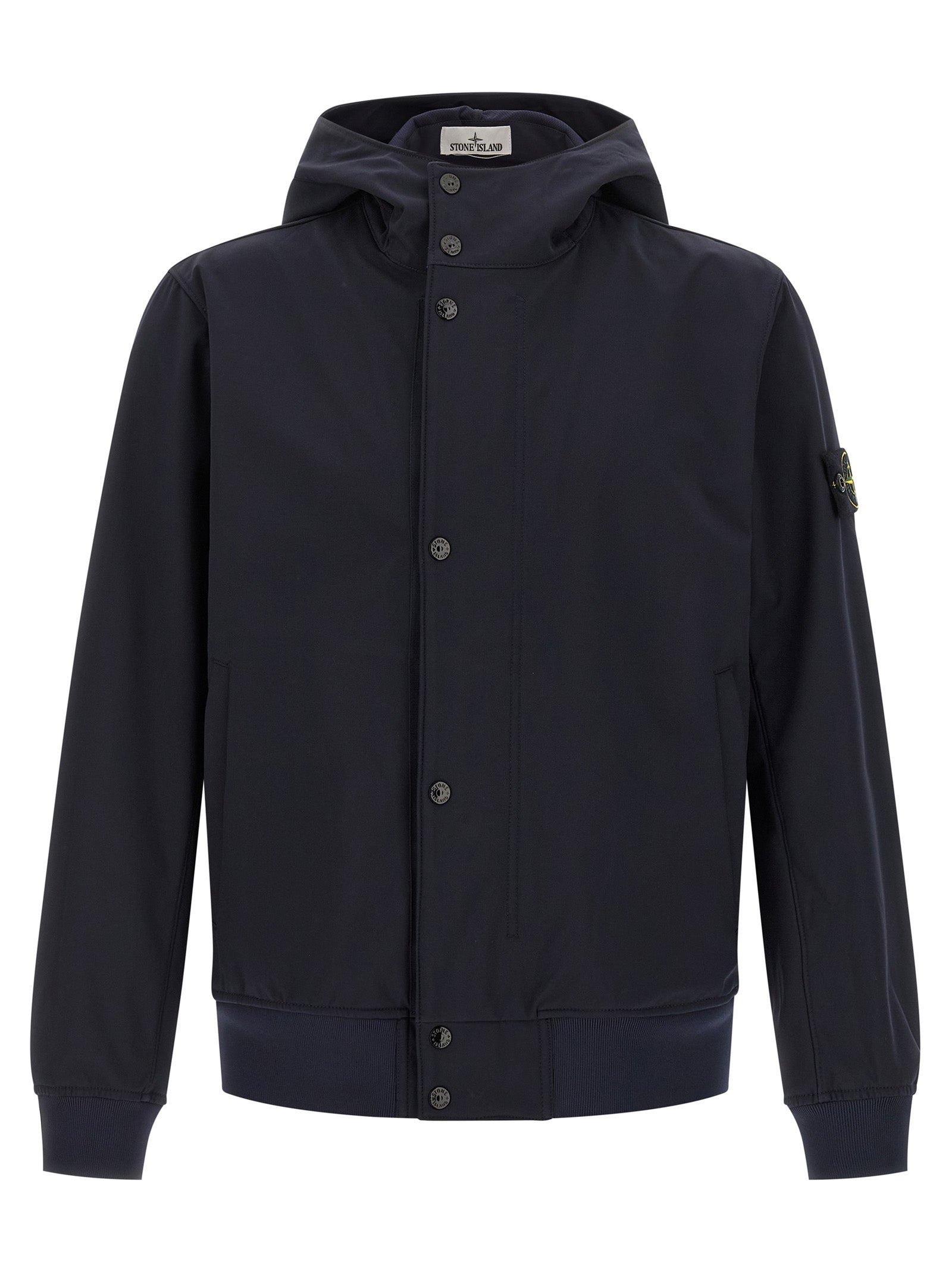 Blue Polyester Shell Jacket
