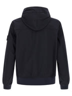 Blue Polyester Shell Jacket