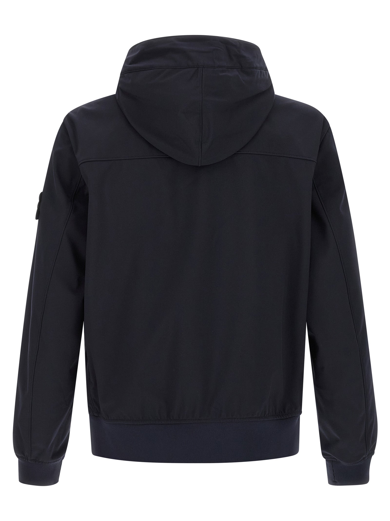 Blue Polyester Shell Jacket