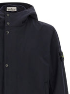 Blue Polyester Shell Jacket