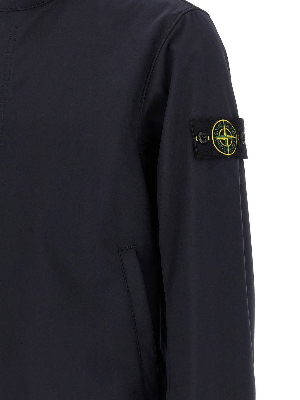 Blue Polyester Shell Jacket