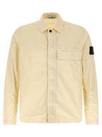 Beige Stretch Cotton Overshirt