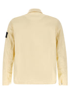 Beige Stretch Cotton Overshirt