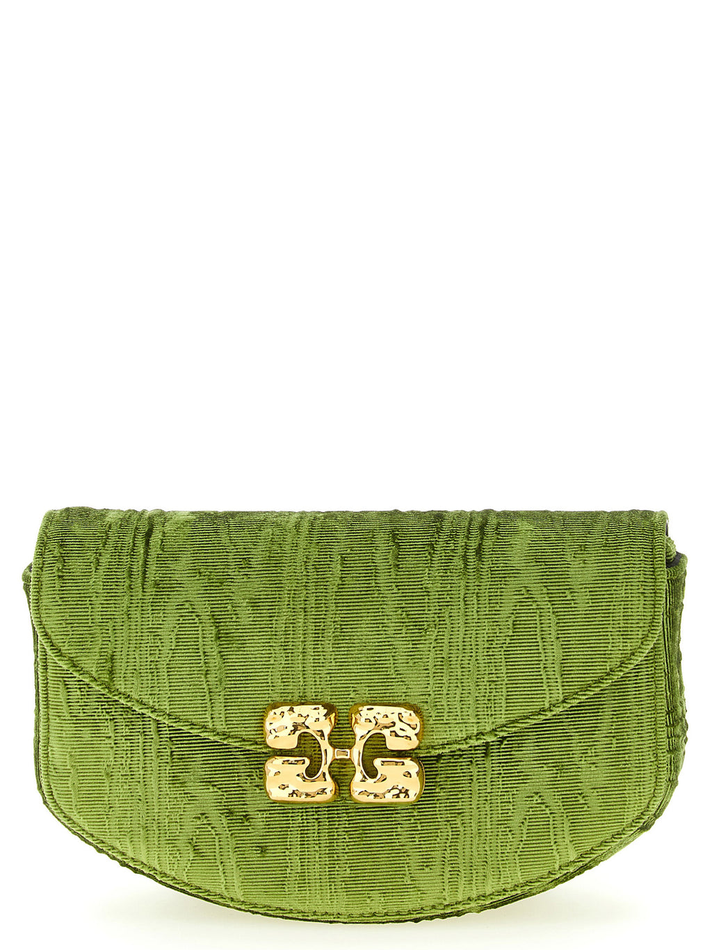Lulu Moiré Velvet Chain Wallet