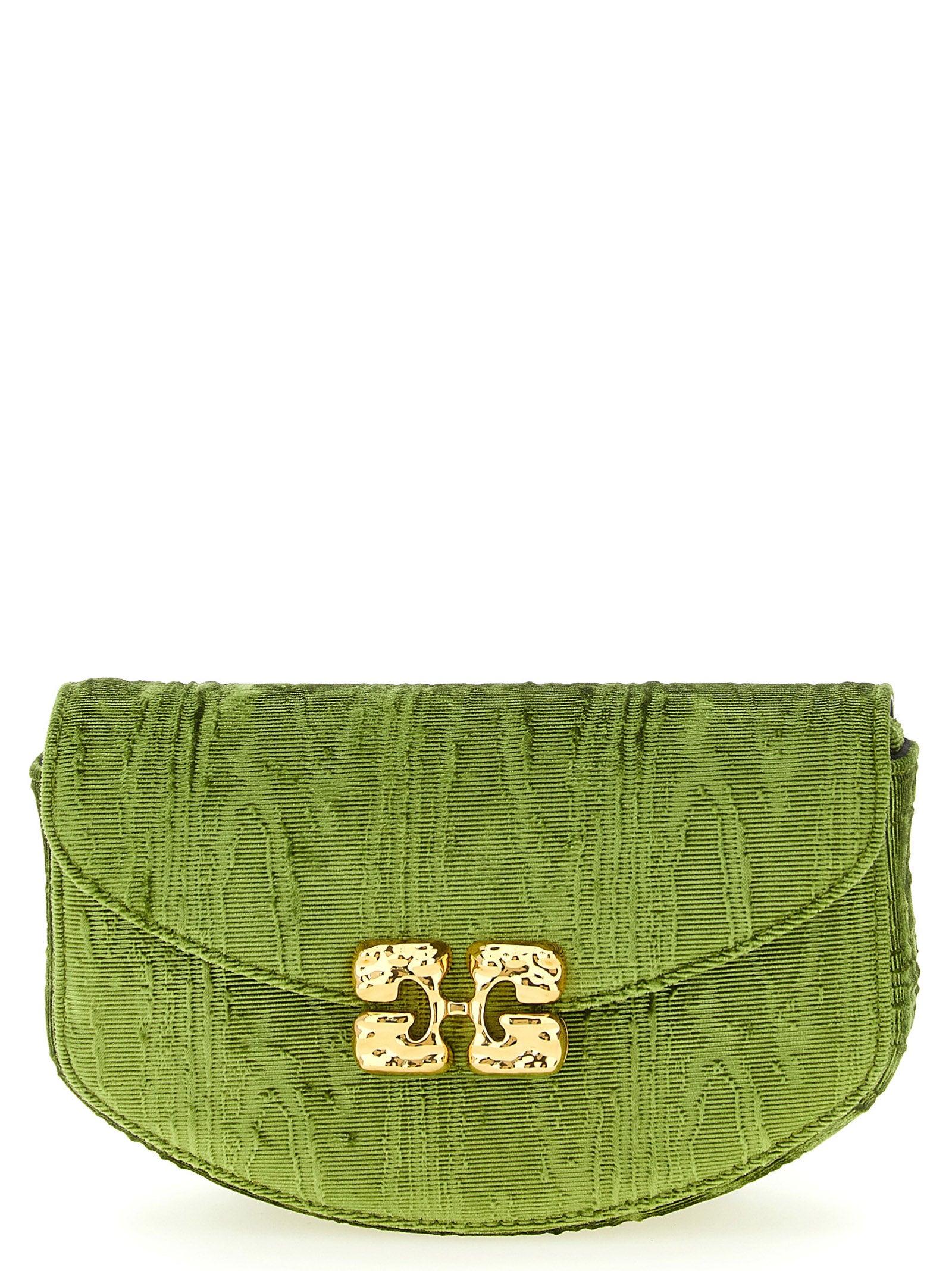 Lulu Moiré Velvet Chain Wallet
