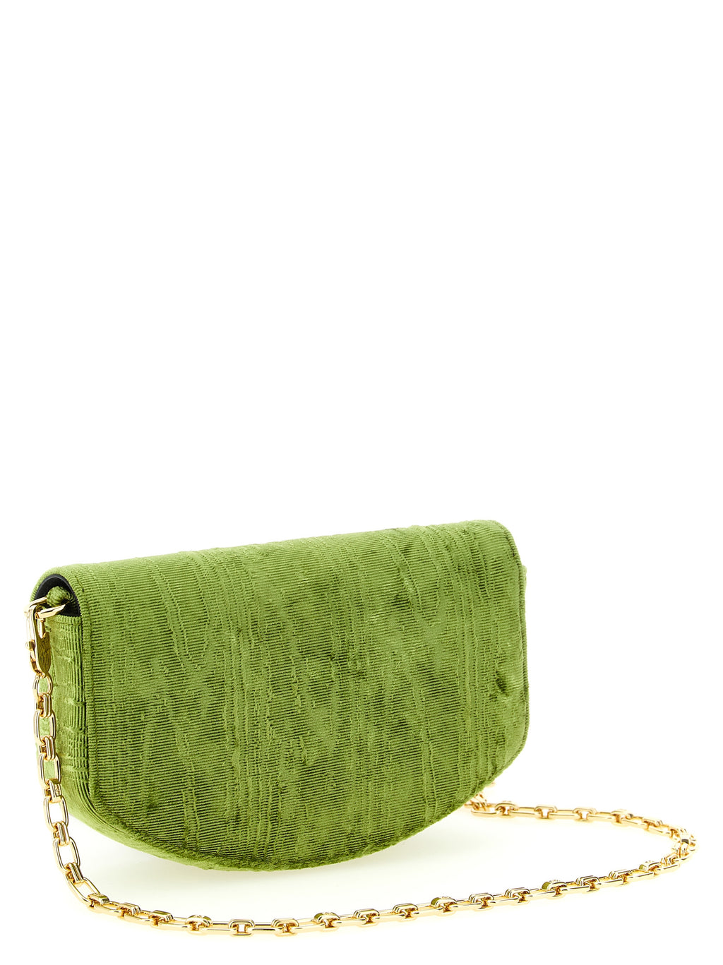 Lulu Moiré Velvet Chain Wallet