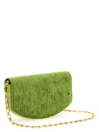 Lulu Moiré Velvet Chain Wallet