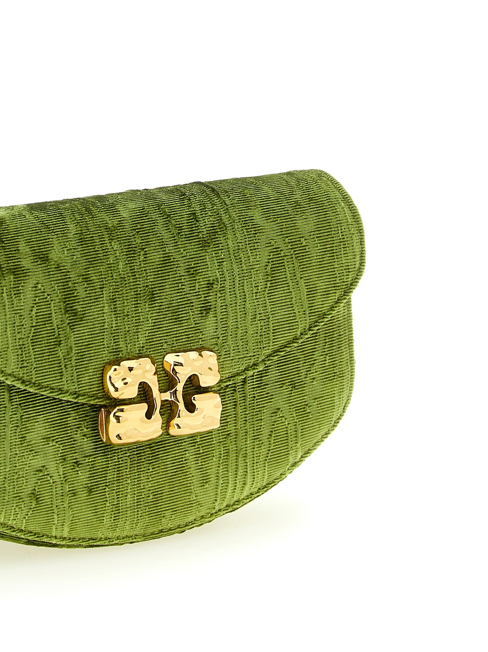 Lulu Moiré Velvet Chain Wallet