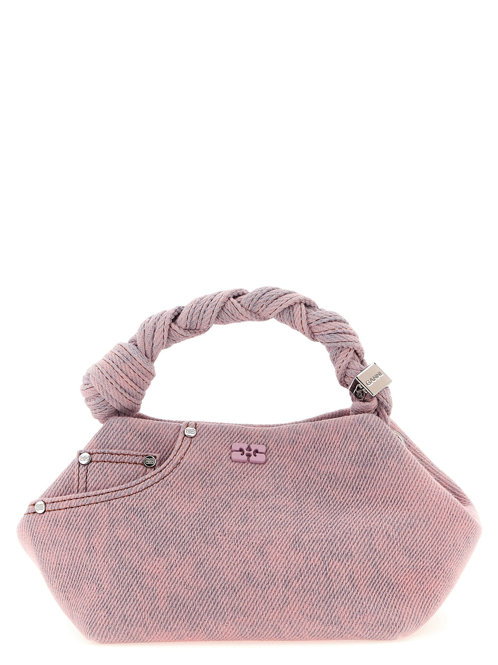 Pink Organic Cotton Bou Small Handbag