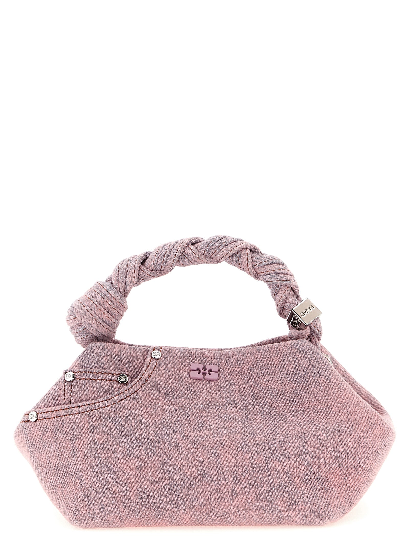 Pink Organic Cotton Bou Small Handbag