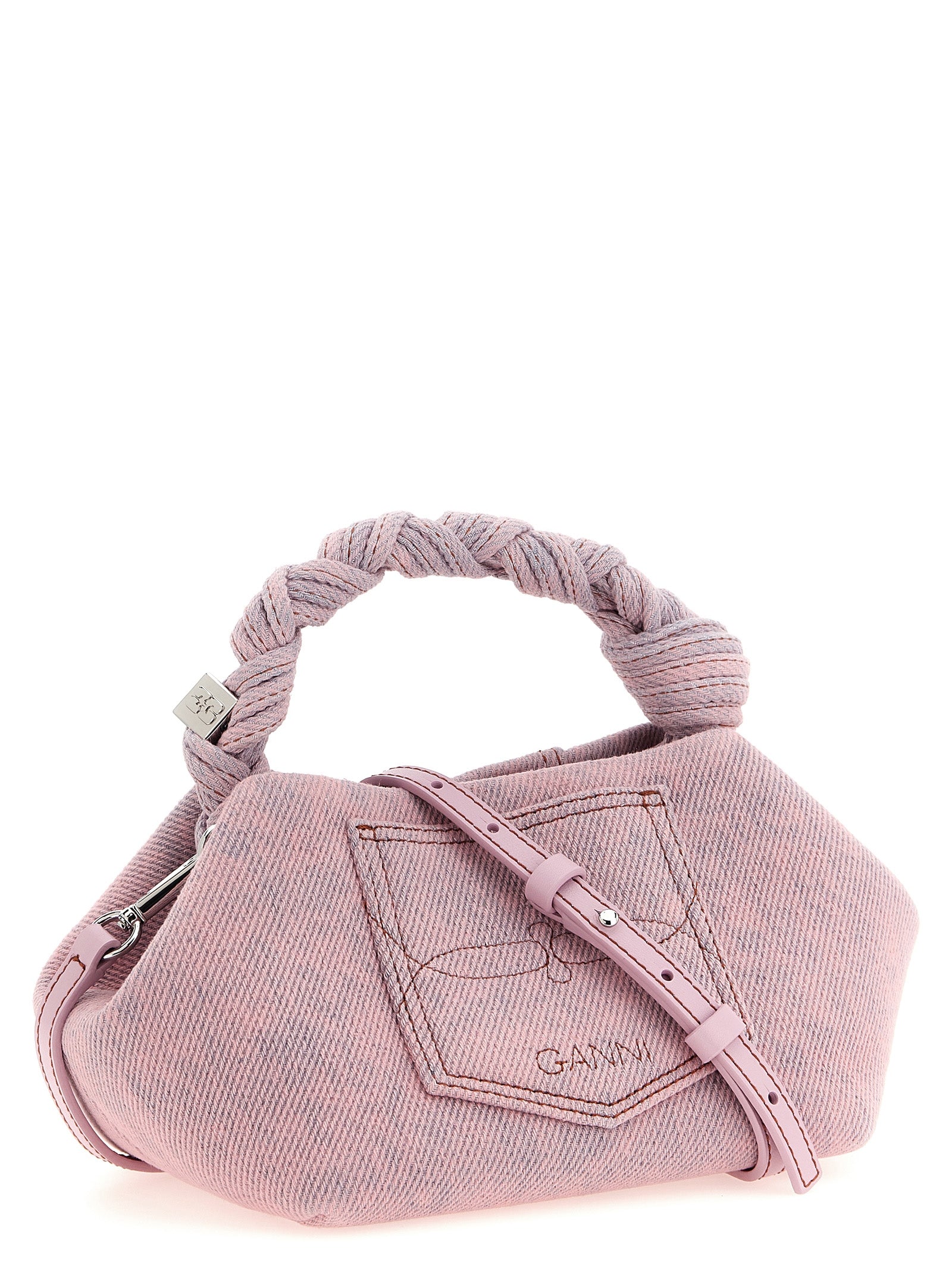 Pink Organic Cotton Bou Small Handbag