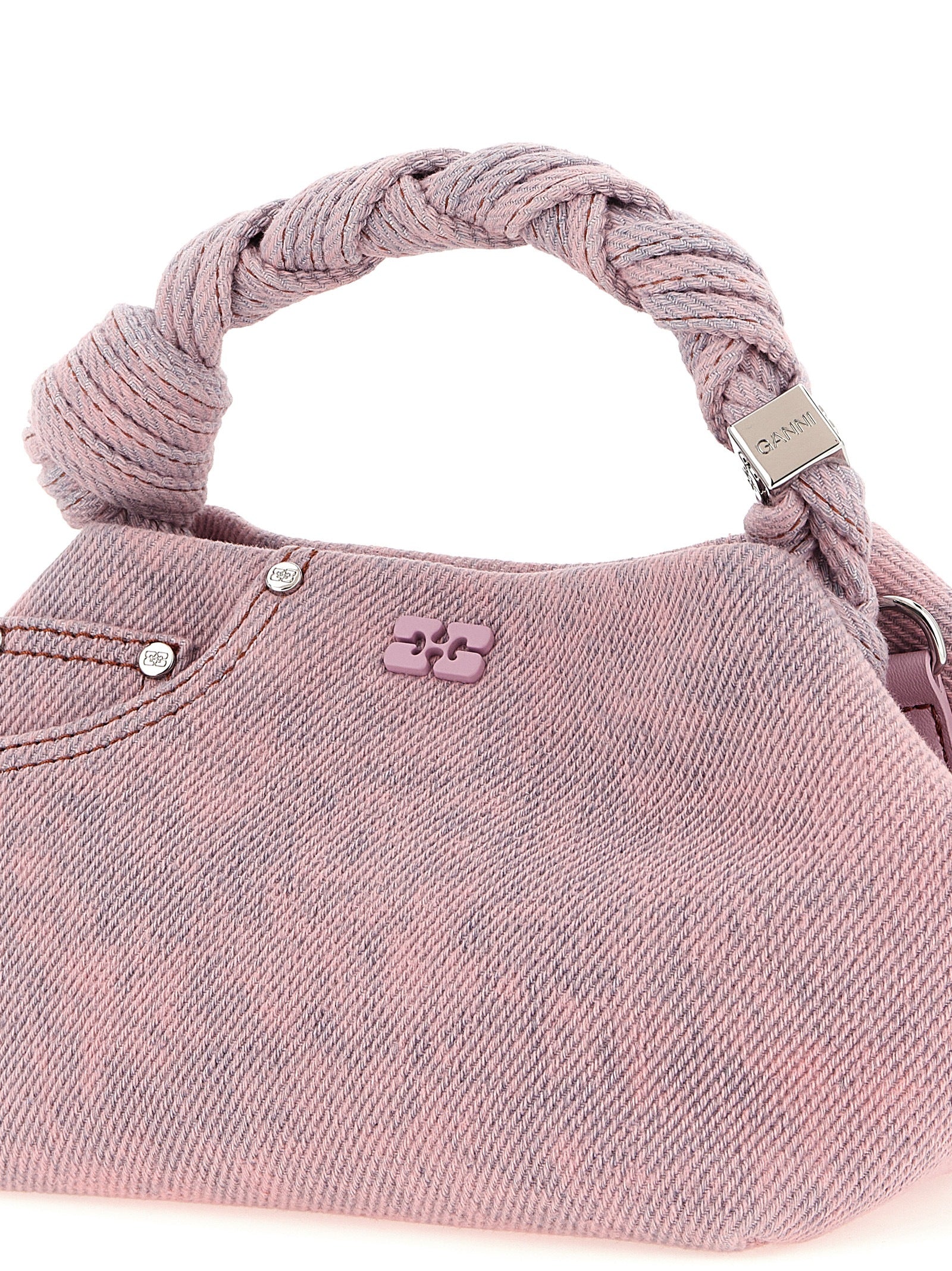Pink Organic Cotton Bou Small Handbag