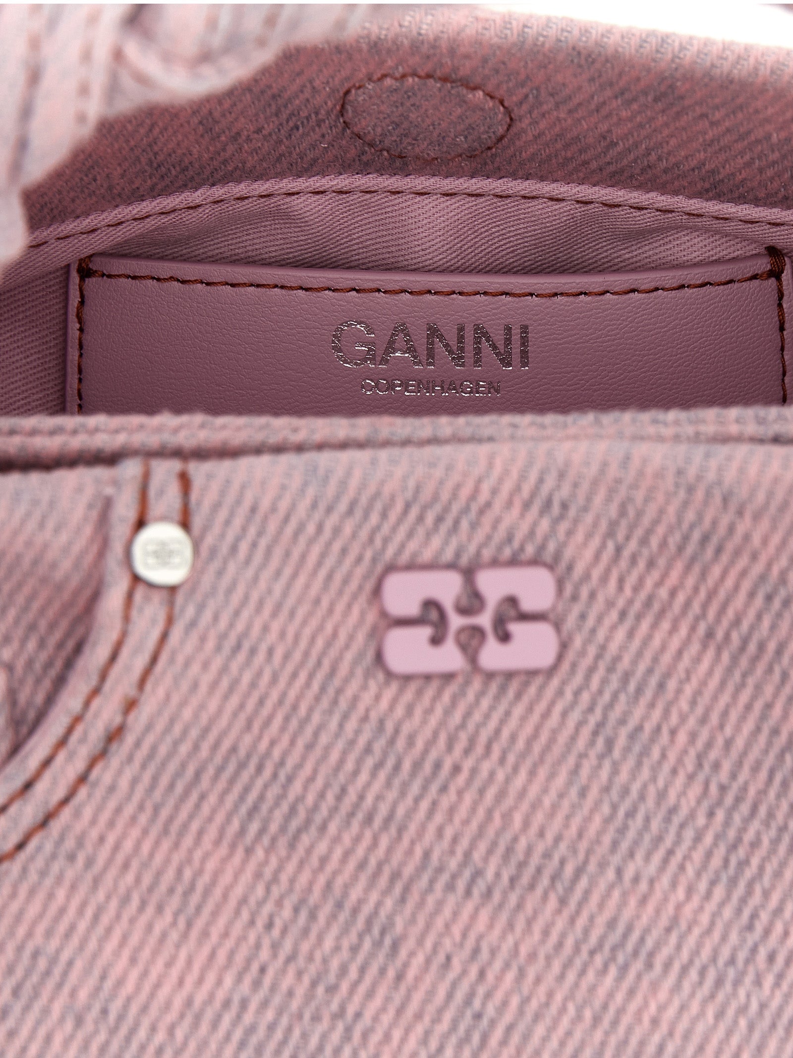 Pink Organic Cotton Bou Small Handbag