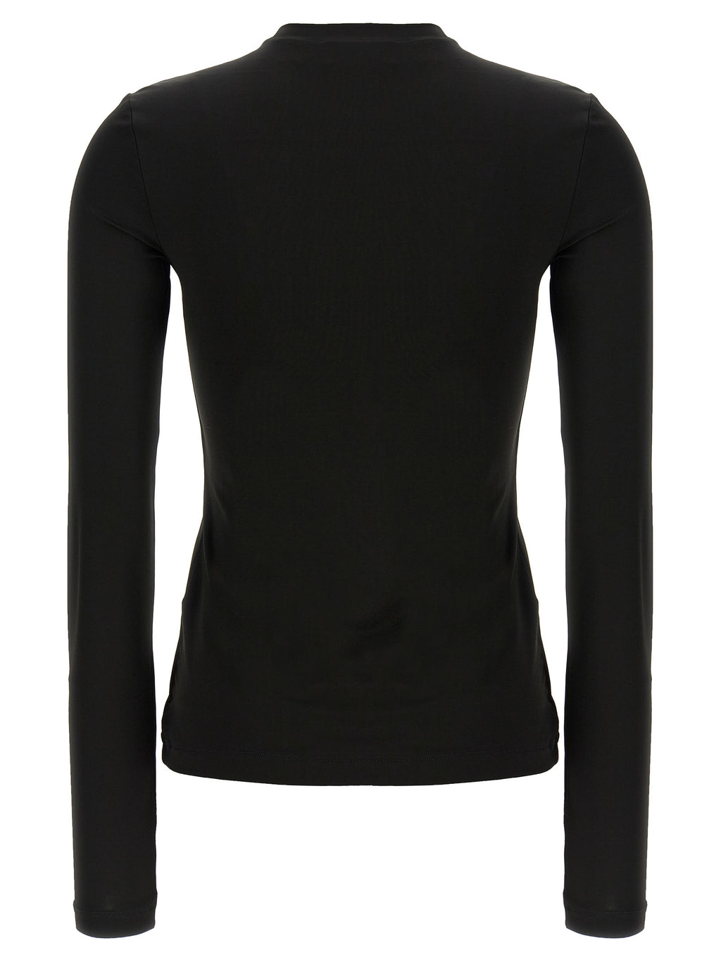 Black Acetate Second Skin Crew Neck Cardigan