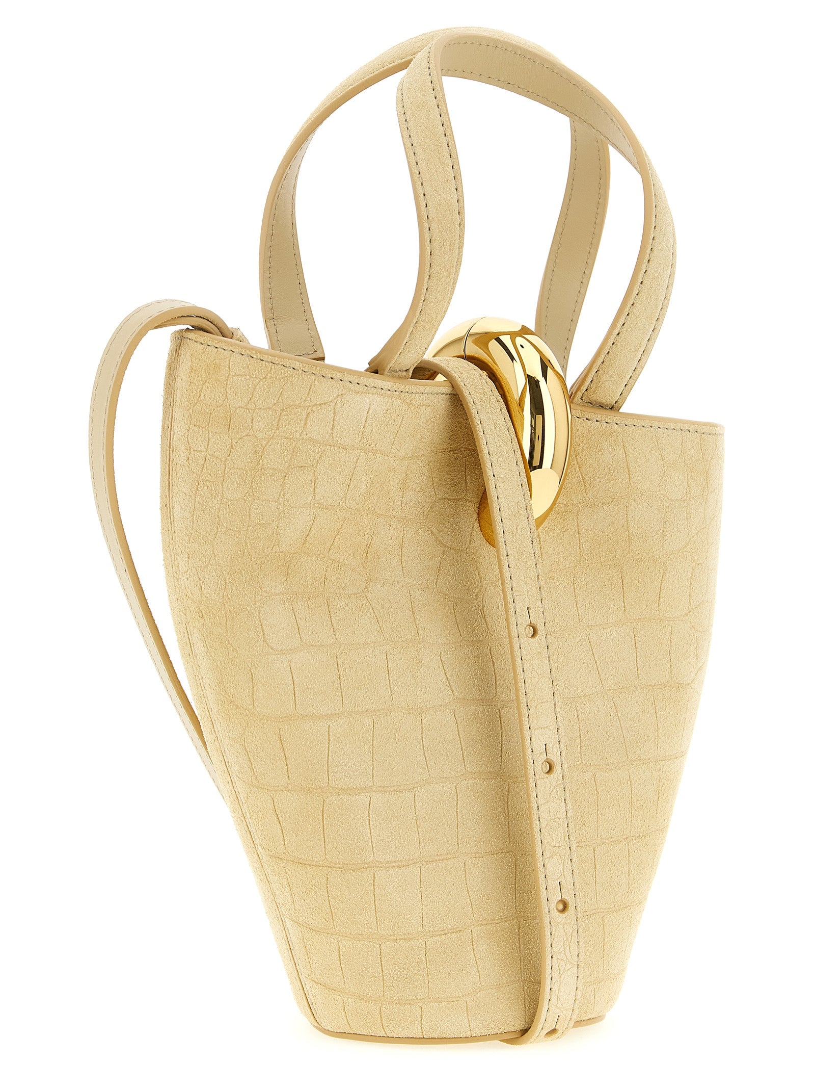 Mini Le Petit Bambola Beige Calfskin Handbag