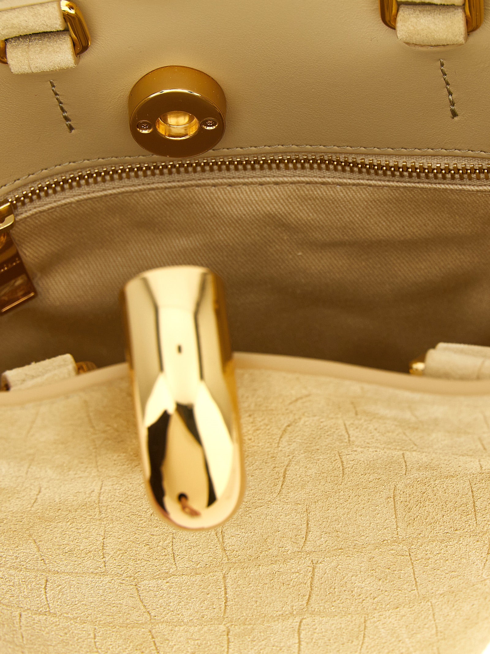 Mini Le Petit Bambola Beige Calfskin Handbag