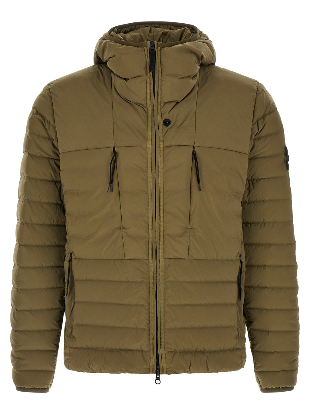 Bicolor Polyamide Full-Length Jacket